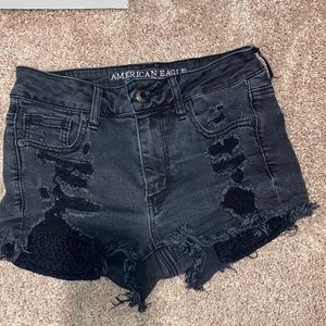 AE Black Denim Hi-Rise SZ 4